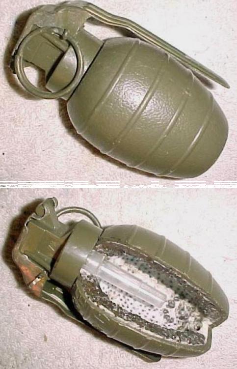 Austrian ARGES 72 Grenade, Sectioned - Click Image to Close